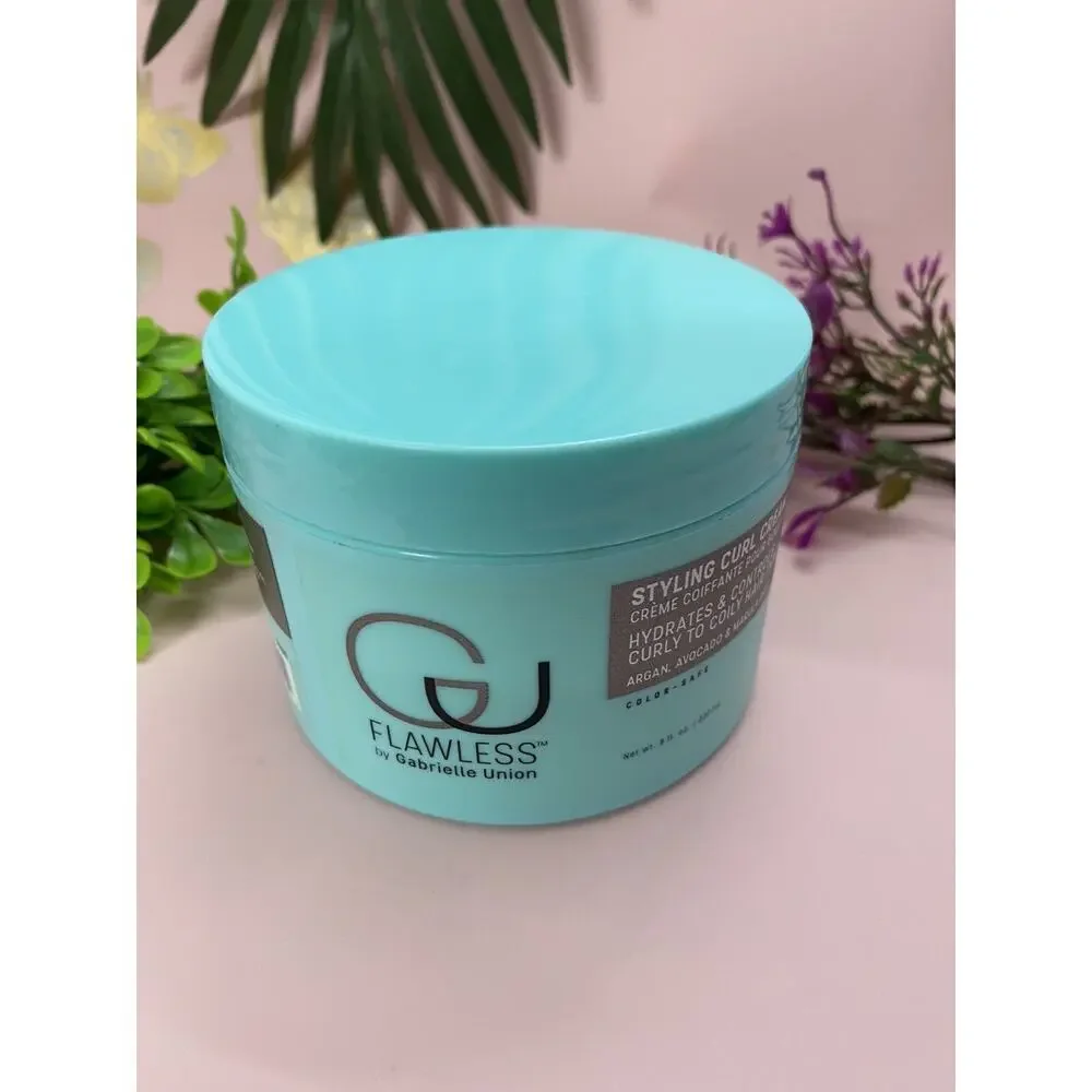Flawless By Gabrielle Union Styling Curl Cream 8 oz U1C Hydrates Argan Avocado